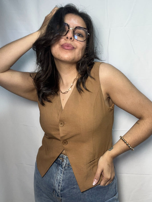 Blazer Camila Arena Sin Mangas