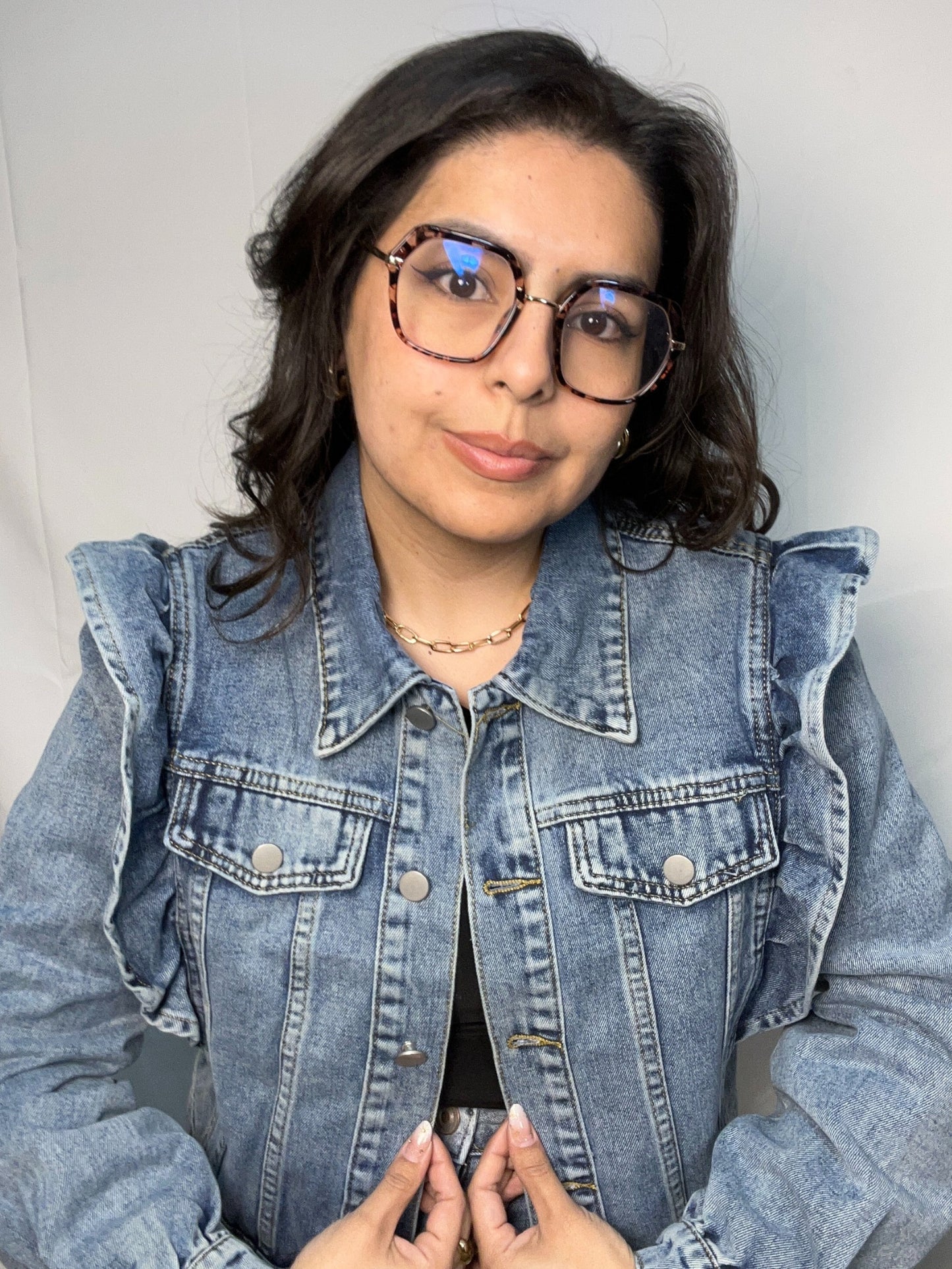 Chaqueta Mezclilla Paulina Celeste