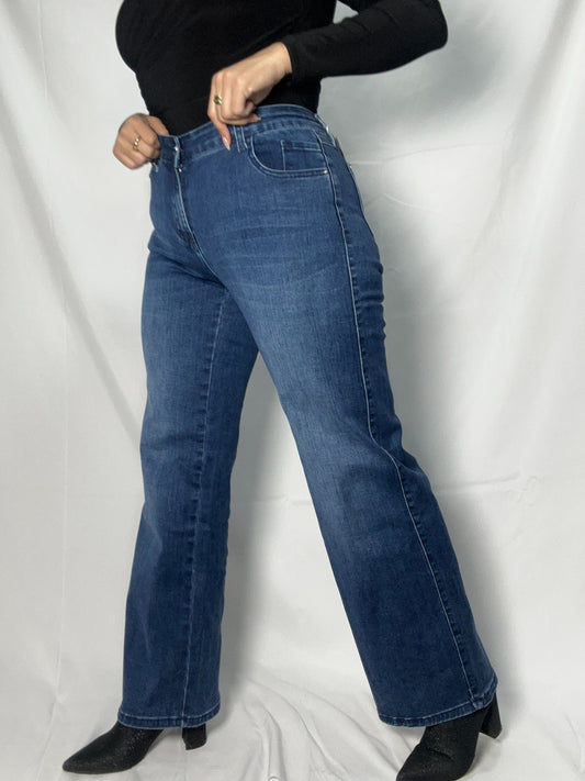 Jeans Carlota Azul Wide Leg
