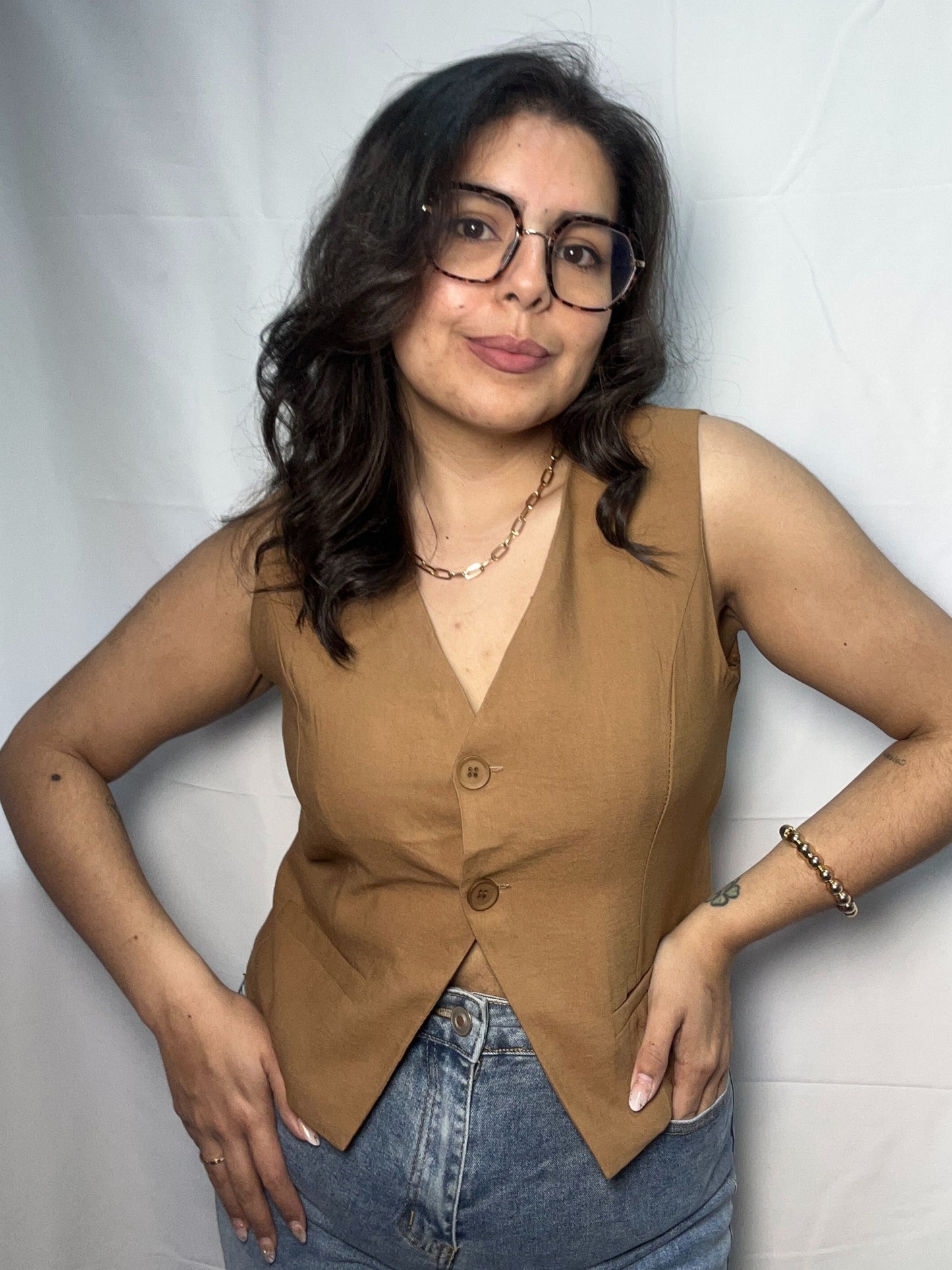 Blazer Camila Arena Sin Mangas