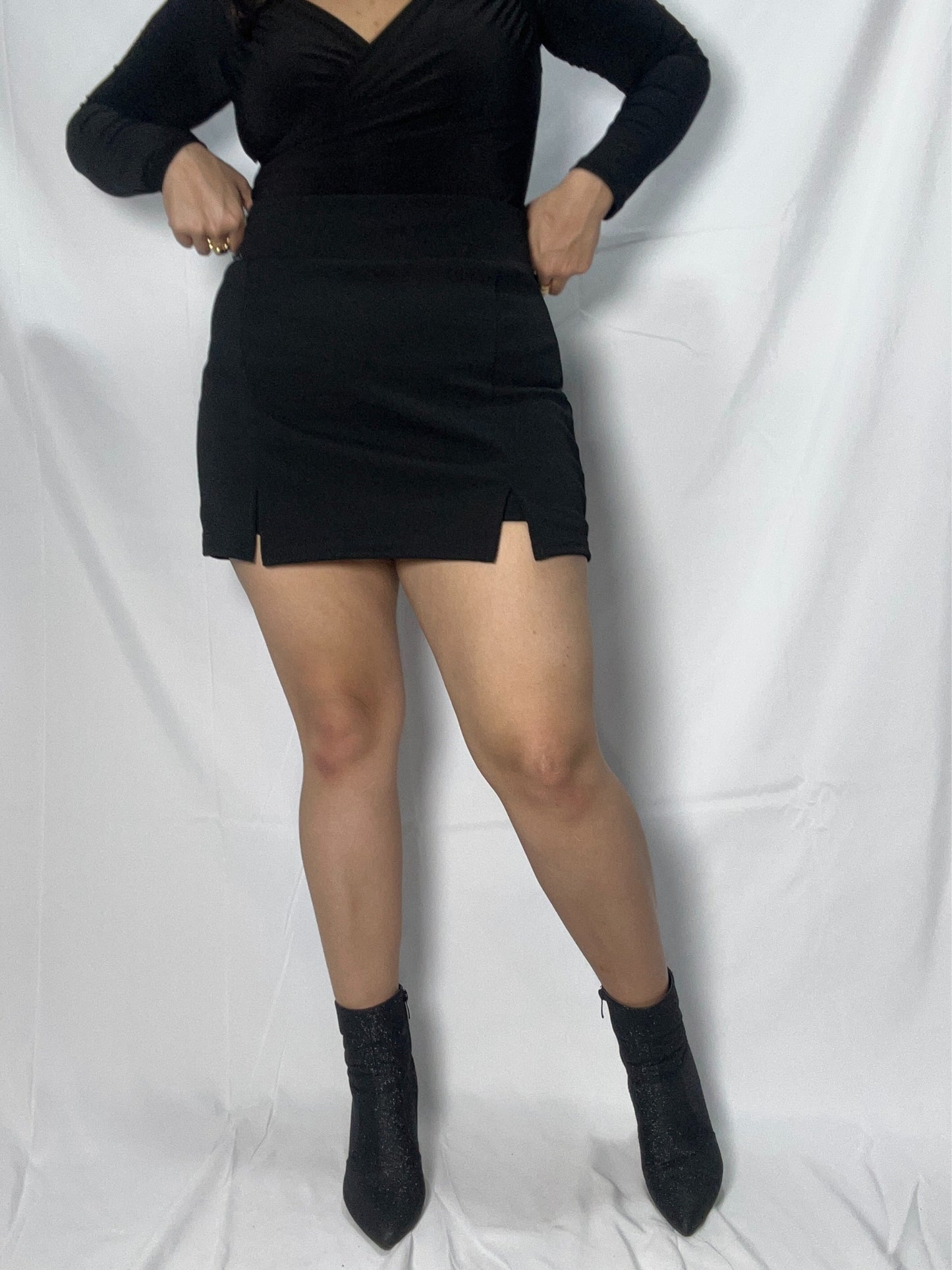 Falda Short Monica Negro