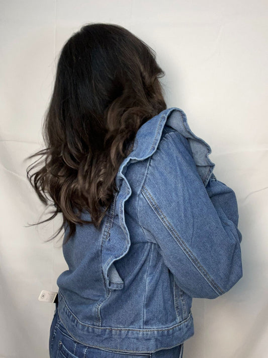 Chaqueta Mezclilla Paulina Azul