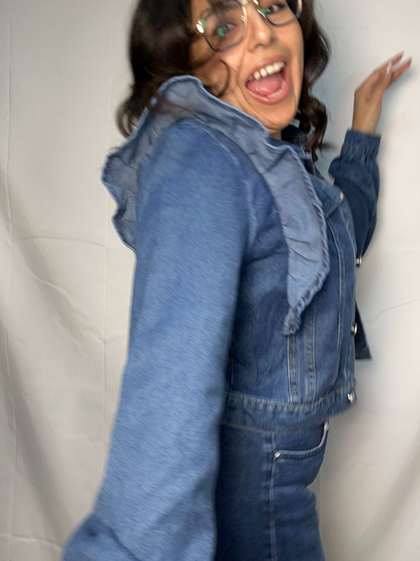 Chaqueta Mezclilla Paulina Azul