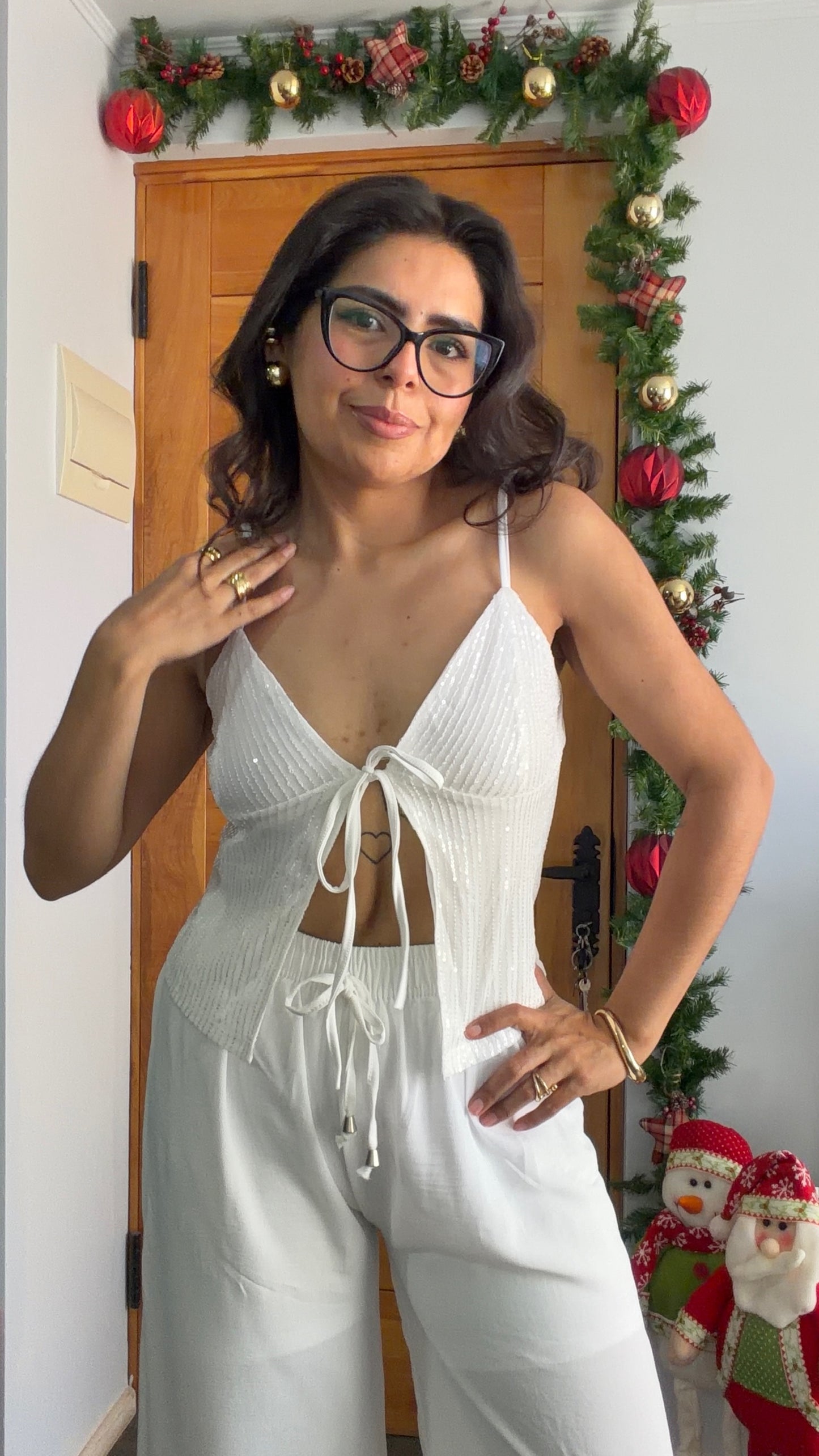 Polera Top Glow Blanco