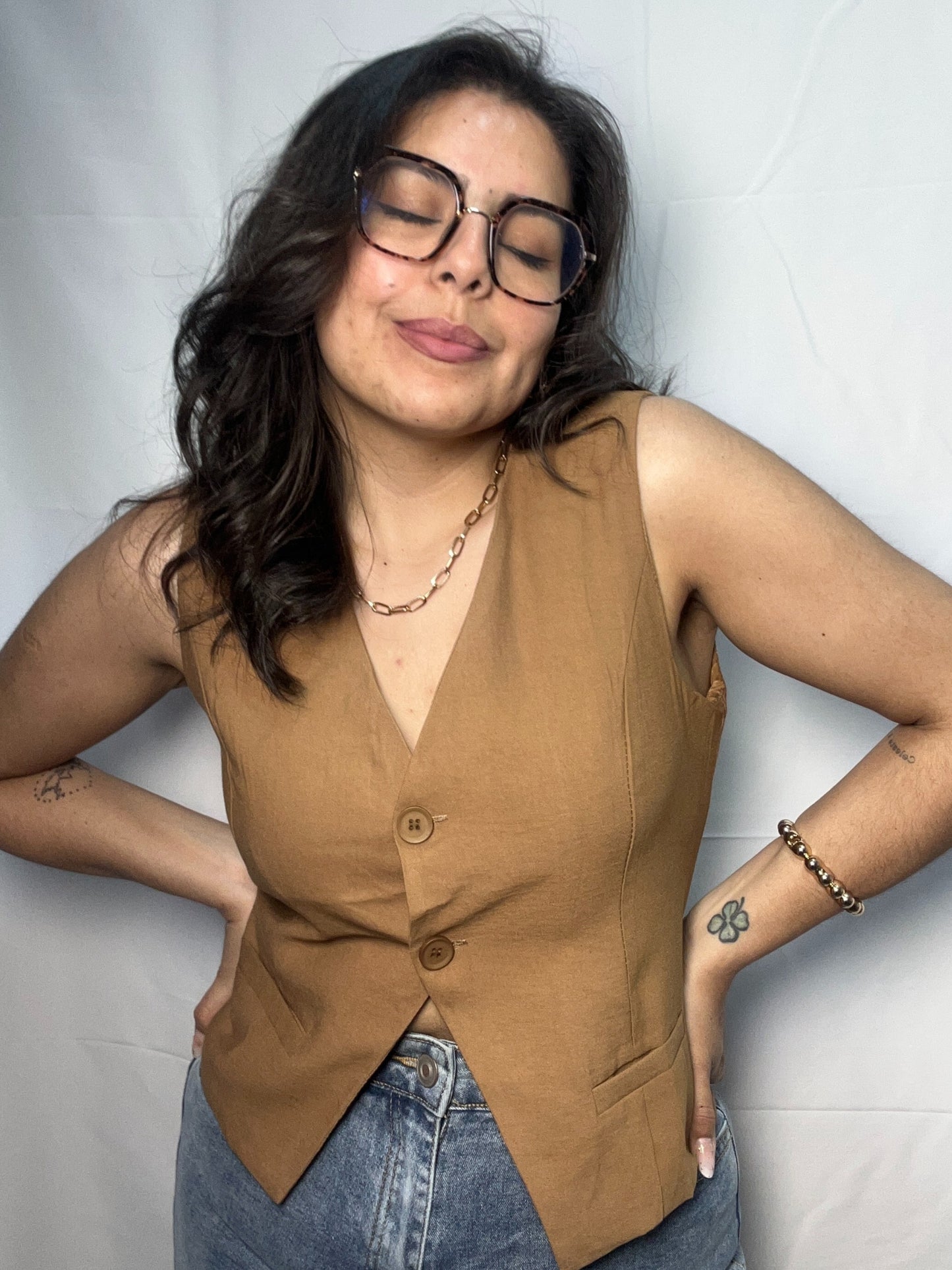 Blazer Camila Arena Sin Mangas