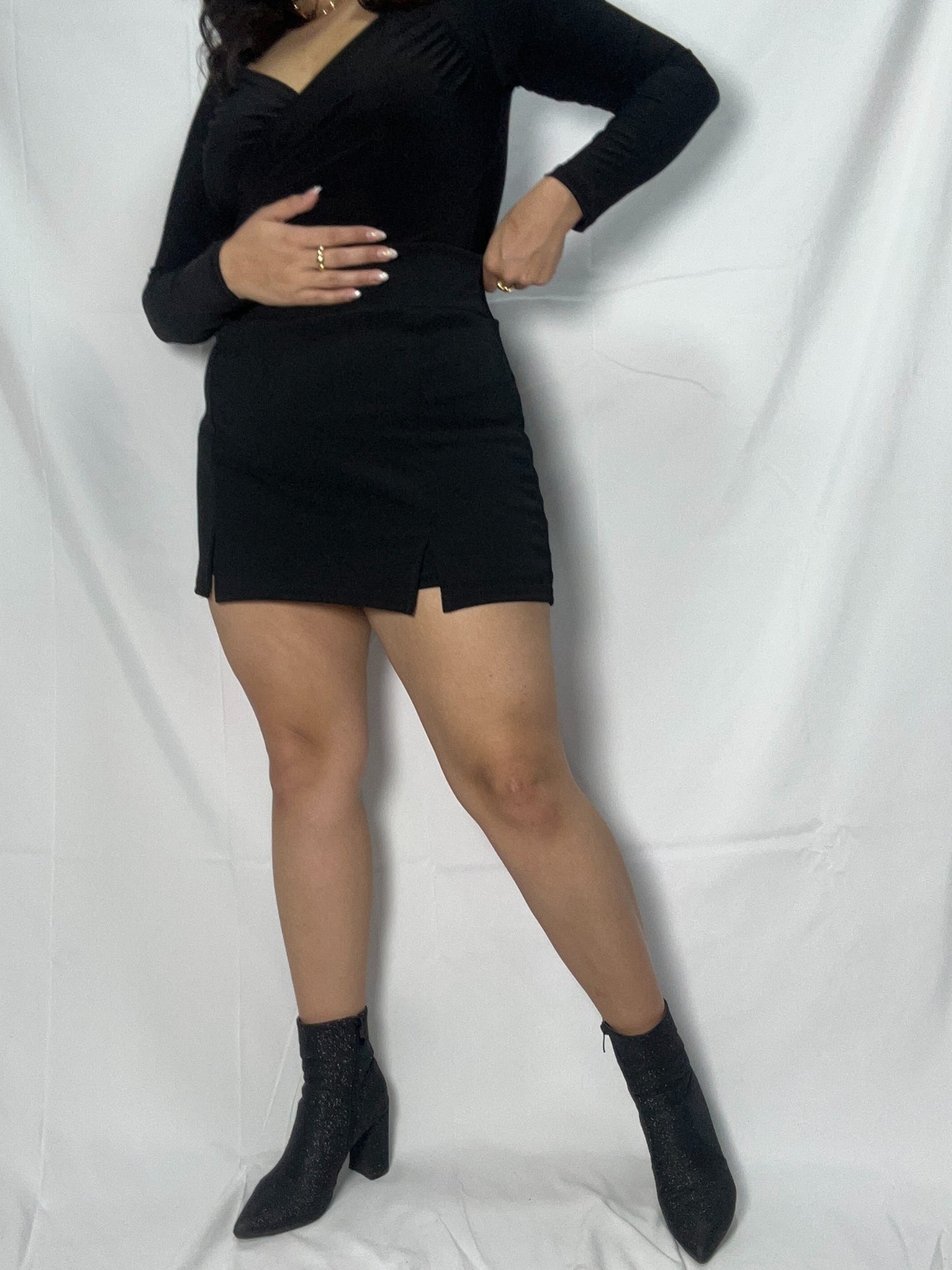 Falda Short Monica Negro