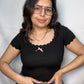 Polera Gloria Negro Manga Corta