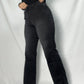 Jeans Diana Negro Deslavado Wide Leg