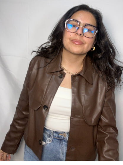 Chaqueta Emma Chocolate Manga Larga