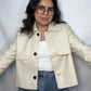Chaqueta Emma Crema Manga Larga