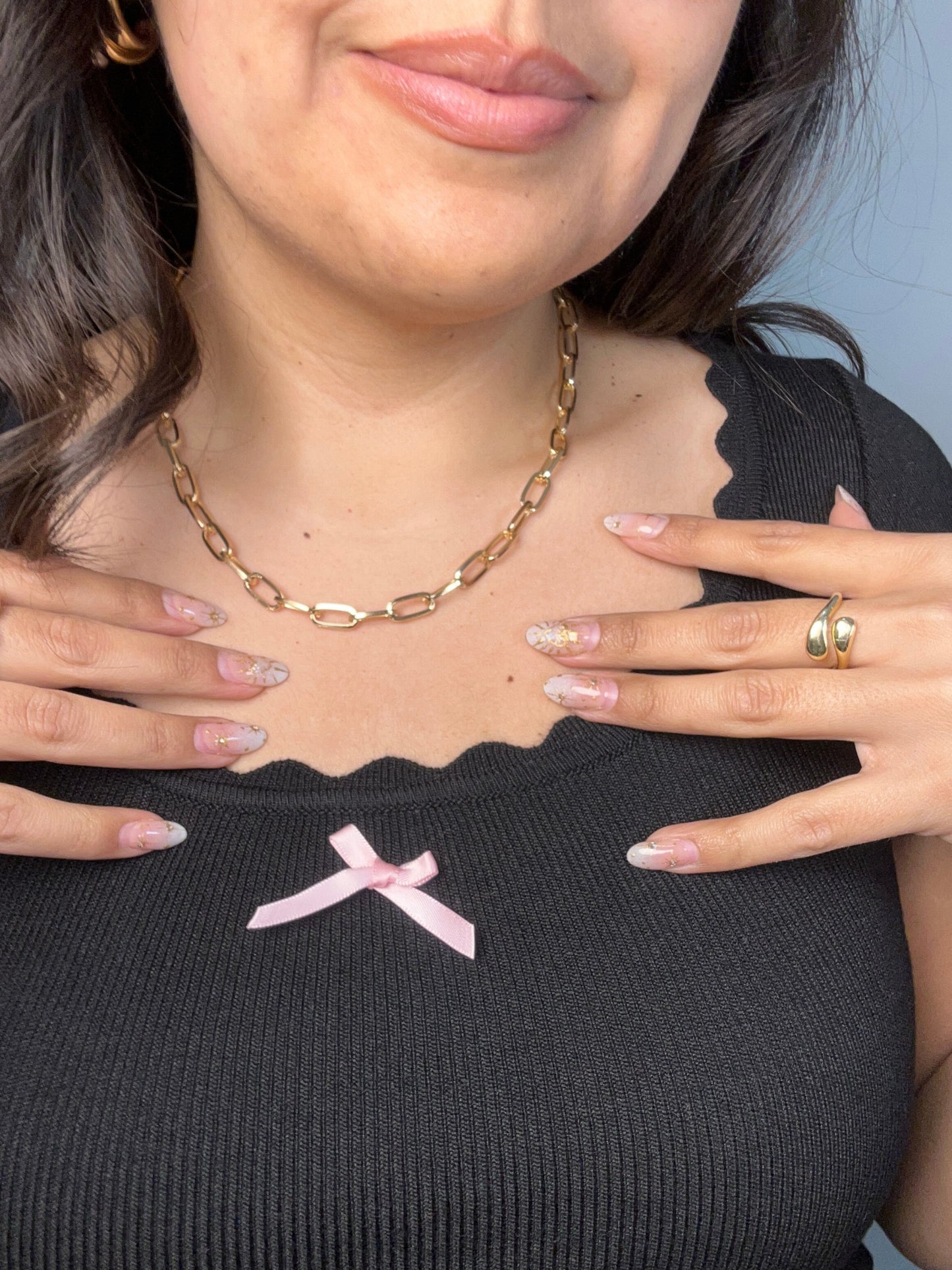 Polera Gloria Negro Manga Corta