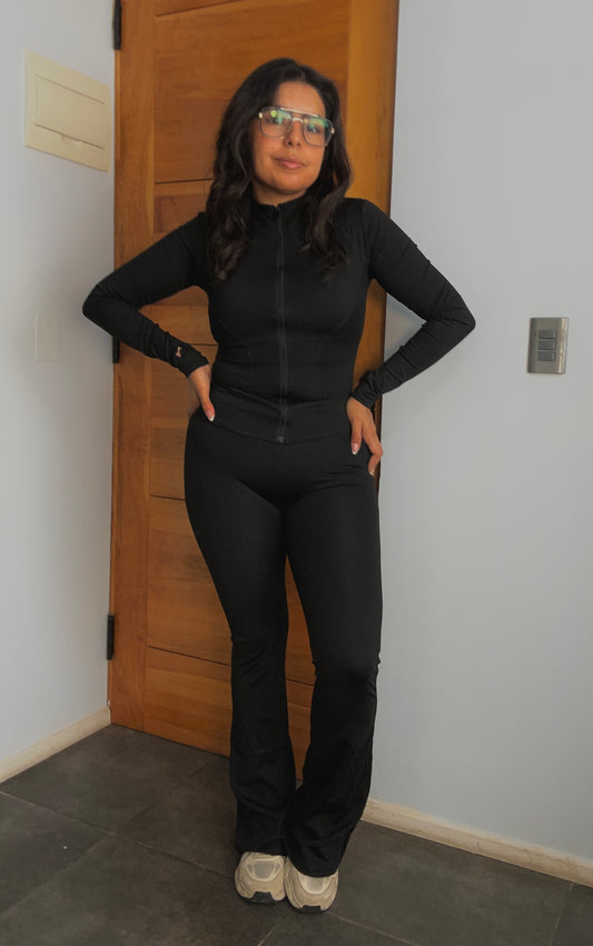 Conjunto Deportivo Yoga Mom Catalina Negro