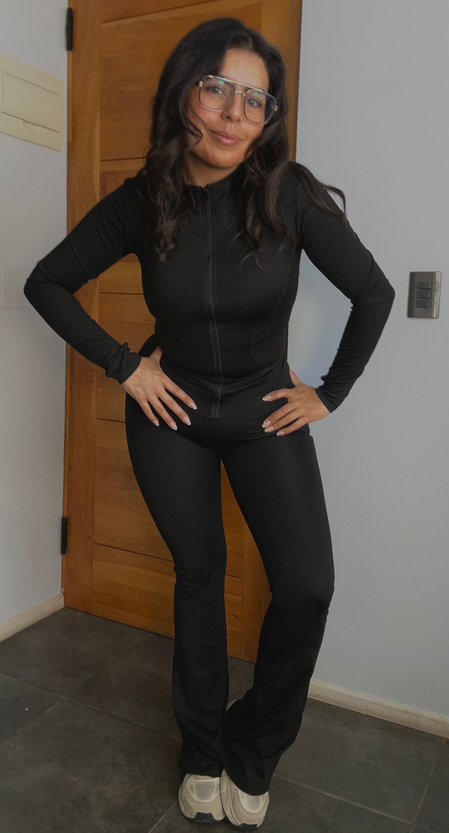 Conjunto Deportivo Yoga Mom Catalina Negro