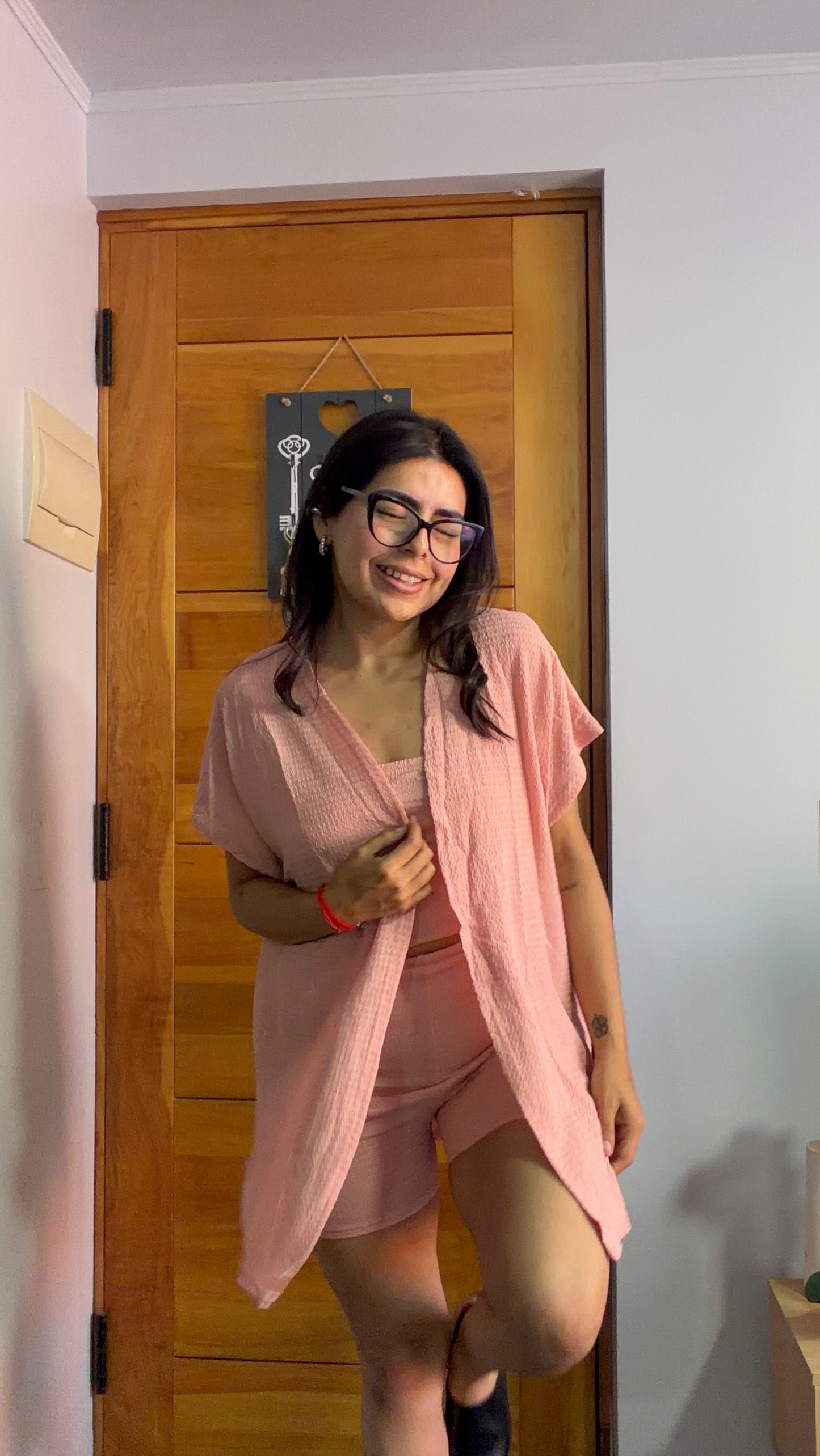 Conjunto 3 Piezas Rosado