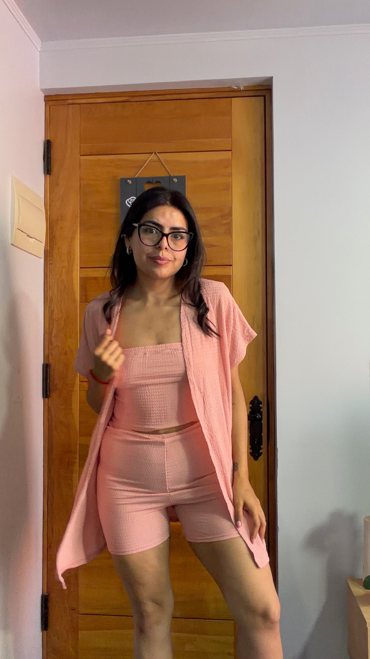 Conjunto 3 Piezas Rosado