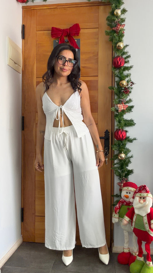 Pantalon Safari Blanco