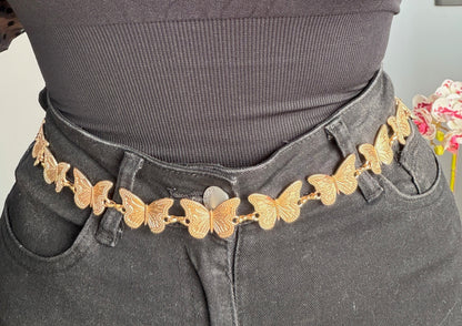 Cinturon Mariposas Dorado