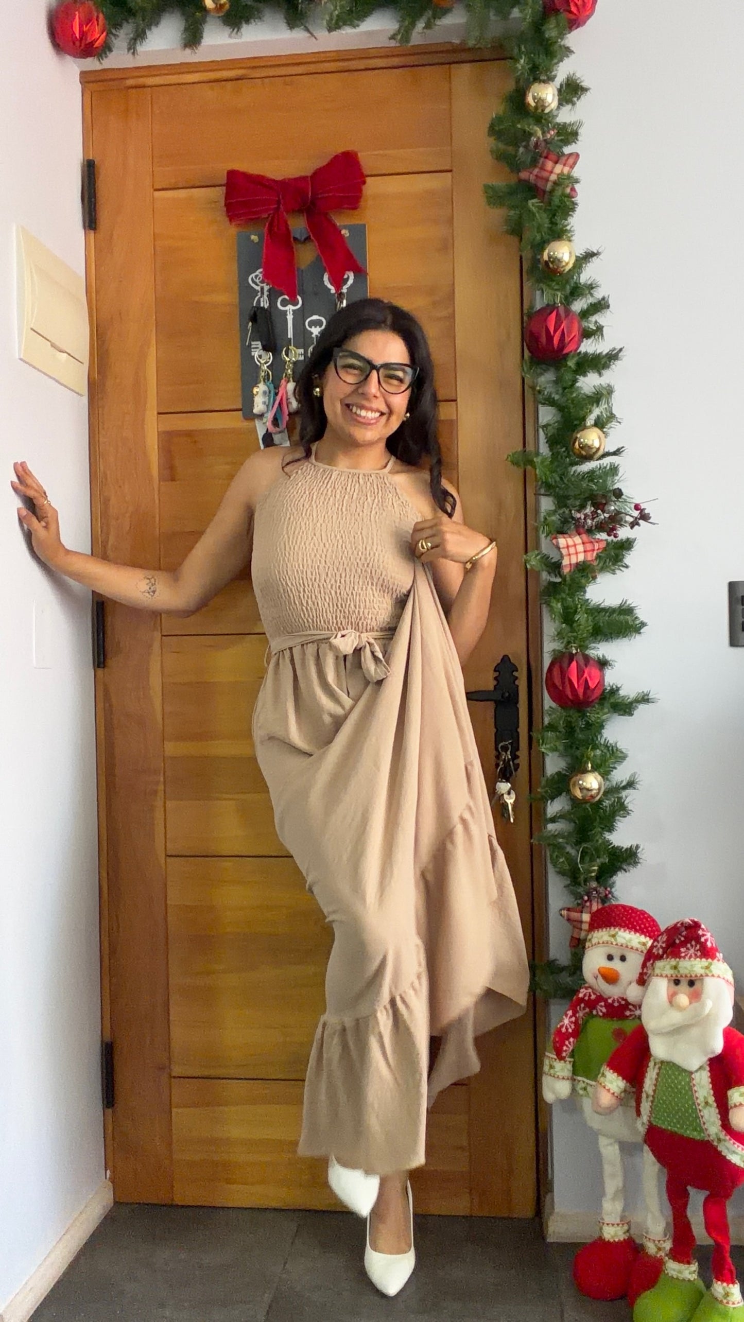 Vestido Emperatriz Beige