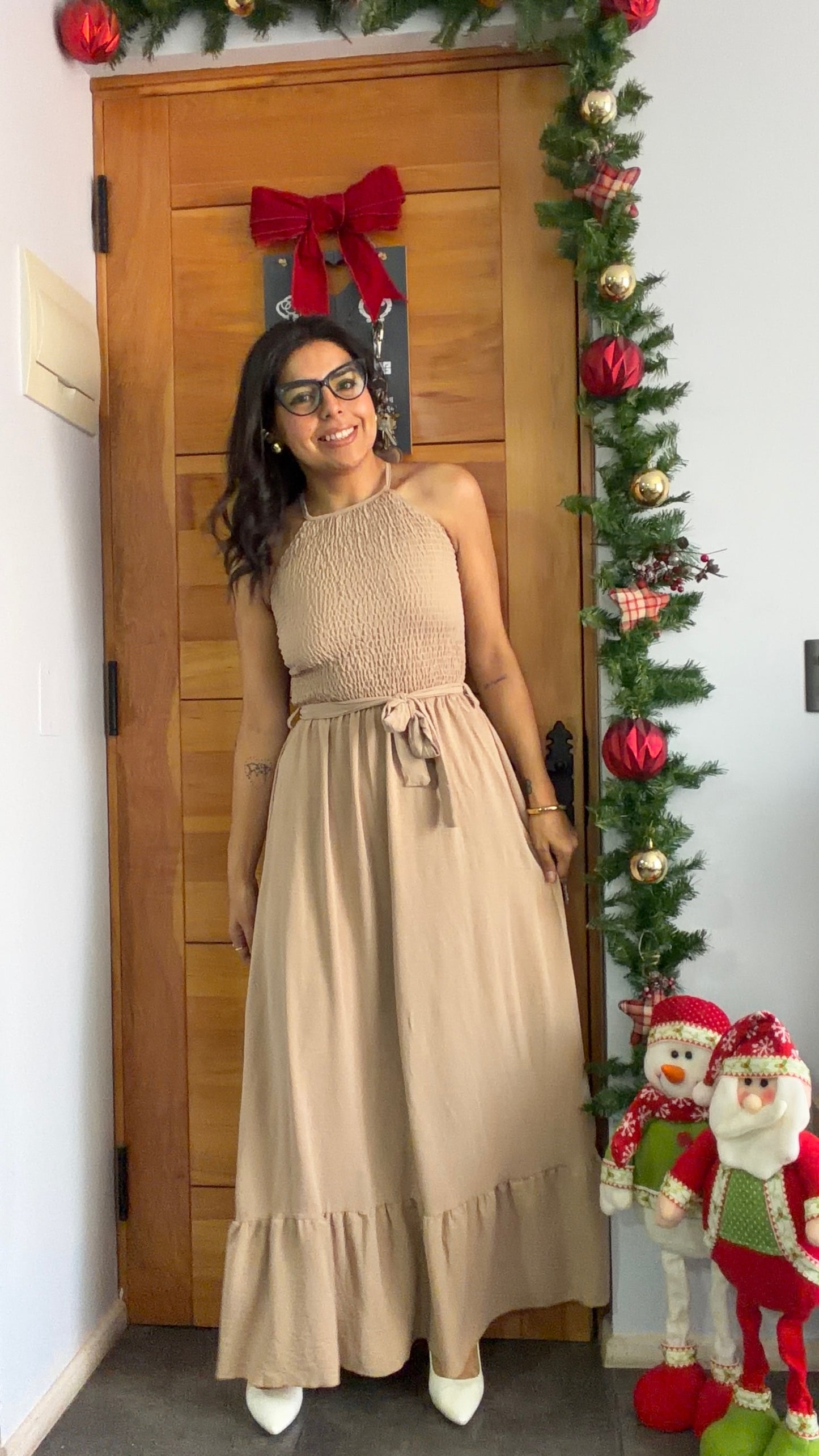 Vestido Emperatriz Beige