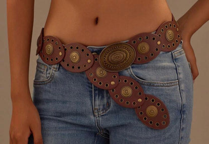 Cinturon Vaquero Cafe 100 CM.