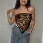 Pañuelo Satín Print Leopardo